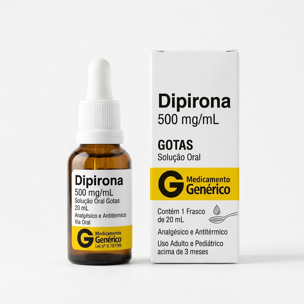 Dipirona Líquido 500mg/ml Gotas 20ml